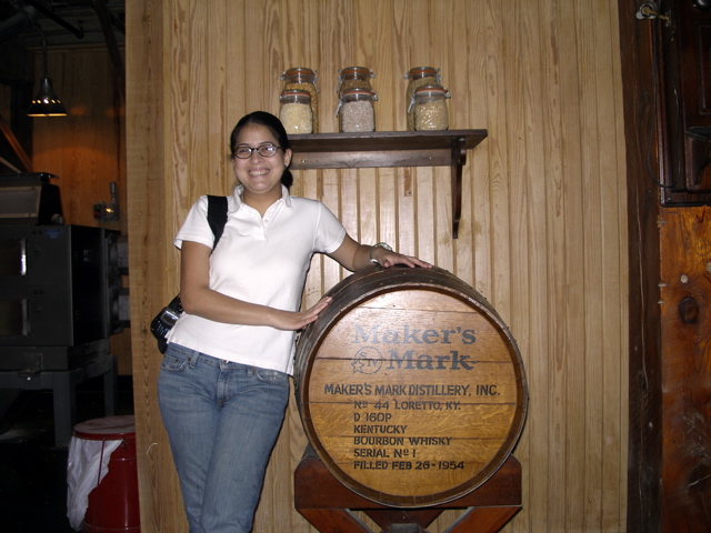 Andrea w/Barrel 1.JPG