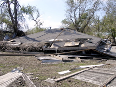 Collapsed House